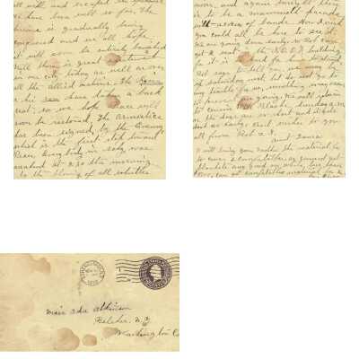 Letter written to Ida Atkinson of Belcher, NY from her Aunt Laura of Schenectady discussing Armistice Day and the Spanish Influenza. November 11, 1918