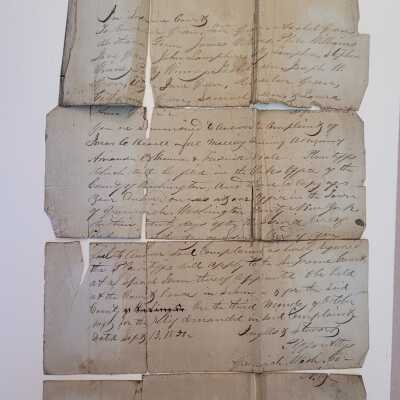 1850 Legal Document Greenwich, NY
