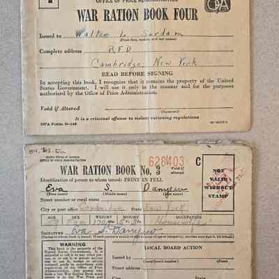 World War II Ration Books