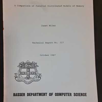 Basser Department of Computer Science - Technical Report 313