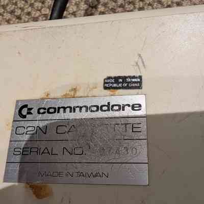 Closeup on Sticker: Serial No. 407430
