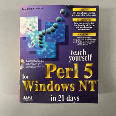 Teach yourself Perl 5 for Windows NT in 21 days