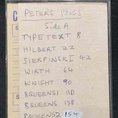 Peter's Progs