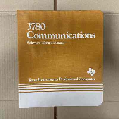 3780 Communication - Texas Instruments Professional Computer