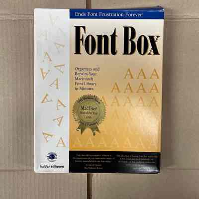 Font Box Macintosh Version 2