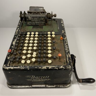 Lanston Monotype Machine Co. - "The Barrett 9¼" Adding Machine