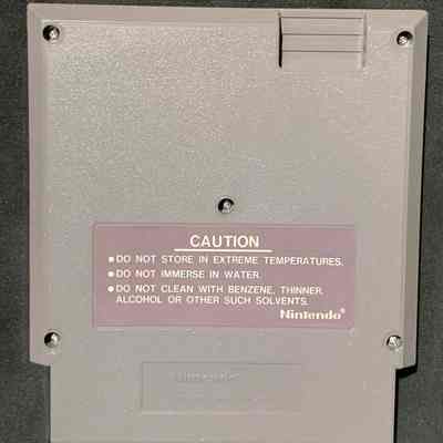 Game Cartridge - Back