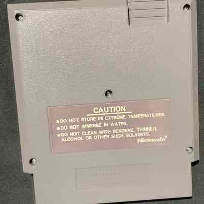 Game Cartridge - Back