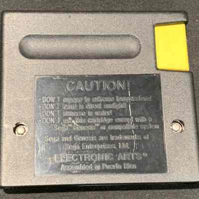 Game Cartridge - Back