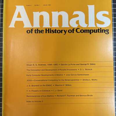 Annals of the History of Computing
