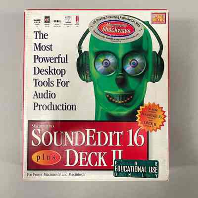 Macromedia SoundEdit 16 Plus Deck II