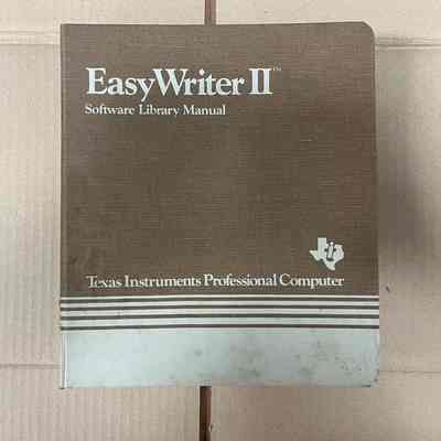 EasyWriter II - Texas Instruments Professional Computer