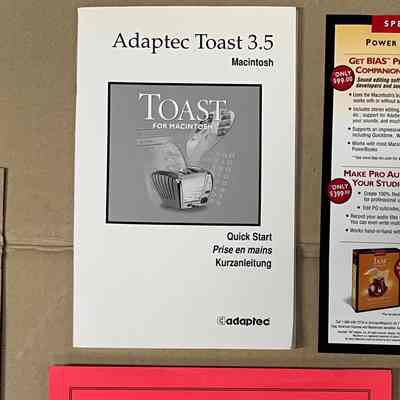 Adaptec Toast 3.5 + Plextor Manager