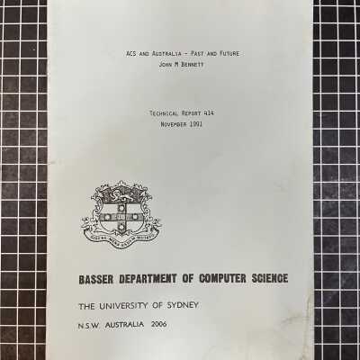 ACS and Australia - Past and Future by John Bennett