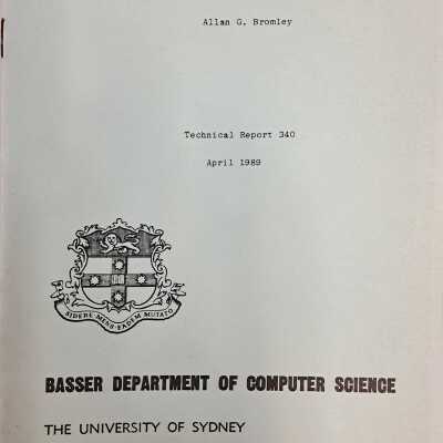 Basser Department of Computer Science - Technical Report 340
