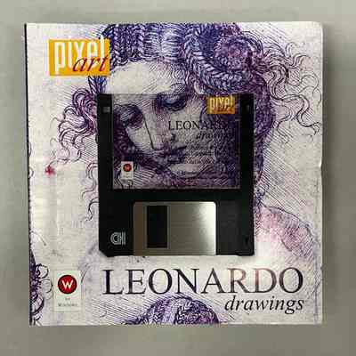Pixel Art Leonardo Drawings