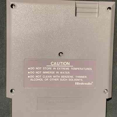 Game Cartridge - Back