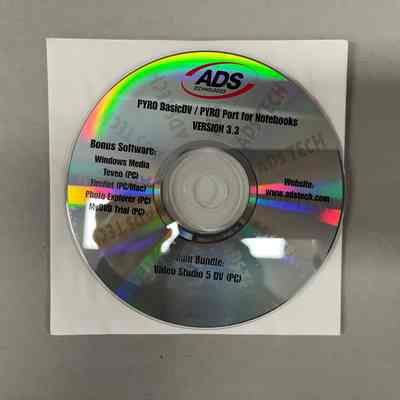 ADS Technologies PYRO BasicDV/ PYRO Port for Notebooks Version 3.3