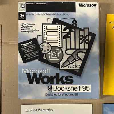 Microsoft Works & Bookshelf for Windows 95