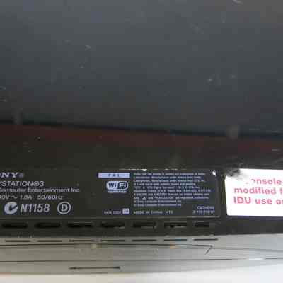 Sony PlayStation 3 Console - Bottom