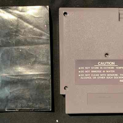 Gamne Cartridge and Manual - Back