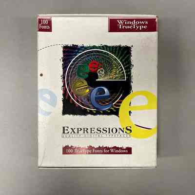 Expressions TrueType Fonts for Windows, Volume 1 by Laserfonts
