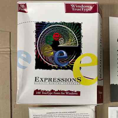 Expressions TrueType Fonts for Windows, Volume 1 by Laserfonts