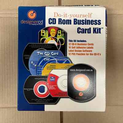 Do-it-yourself CD ROM Business Card Kit