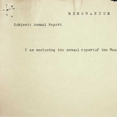 Annual Report of Wassermann Laboratory