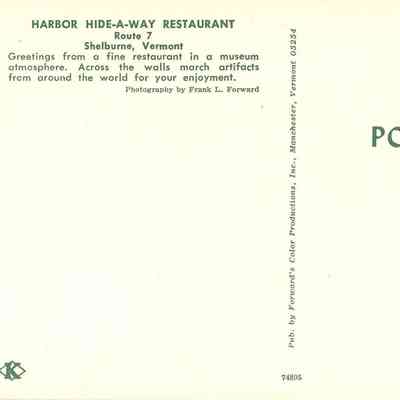 Postcard Harbor Hide A-Way Dining Room Back