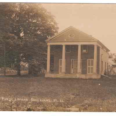 Postcard Public Library Shelburne VT