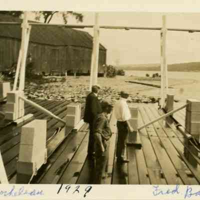 Captain John Rocheleau, 1929 Fred Barrette on the carriage.