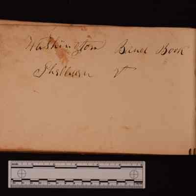 Washington Band Book, Shelburne, VT ca. 1812 - Inside Title Page