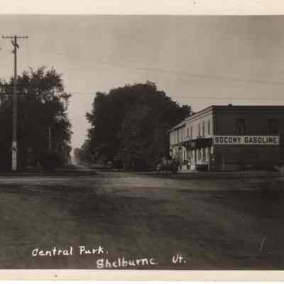 Postcard Junction of Falls Road and Harbor Road Tracy & Maeck Store