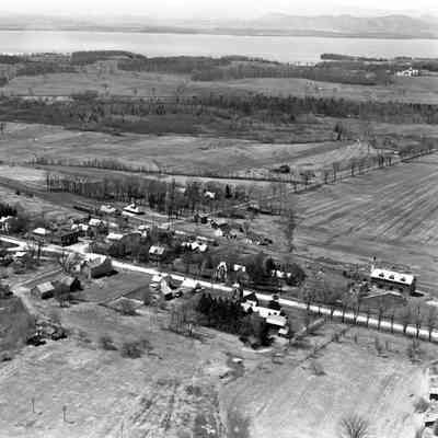 Photograph Arial View of Shelburne Village looking Southwest