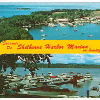 Postcard Shelburne Harbor and Marina