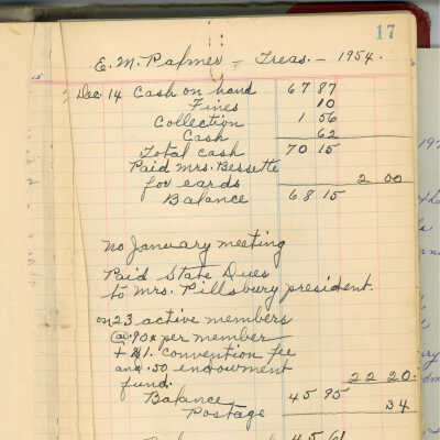 Ledger of the Every Ready Circle of the King's Daughters 1954-1974