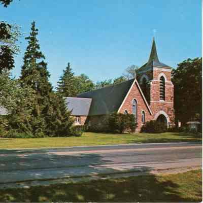 Postcard Trinity Church Shelburne Vermont