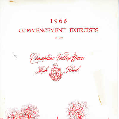 CVUHS Commencement Exercises Program 1965