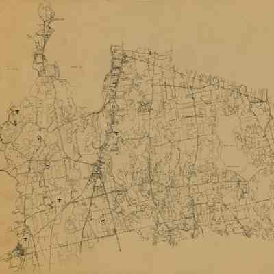 Map from Shelburne Town Plan Report 1963