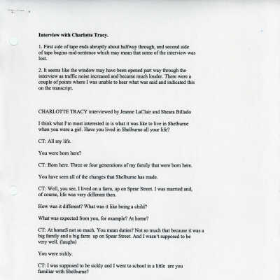 Transcript Charlotte Maeck 1885-1985