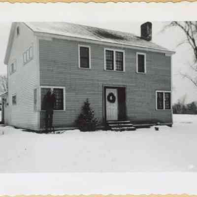 John and Mereli McGee home decorated for Christmas 1950