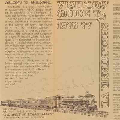 Vistors' Guide to Shelburne, VT 1976-77