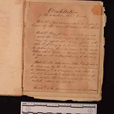 Record Book - Shelburne Glee Club Constitution