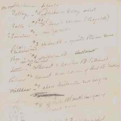 Notes about Shelburne School Locations 1896 - 1897 and before 1829