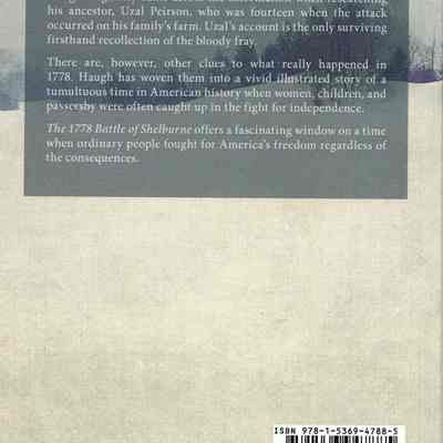 Book - The 1778 Battle of Shelburne Back Cover