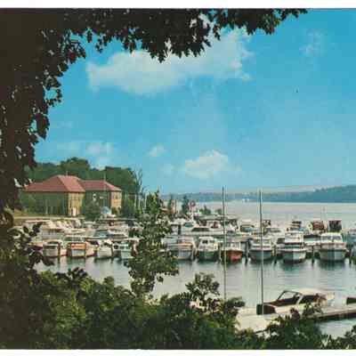 Postcard Shelburne Village Aerial View