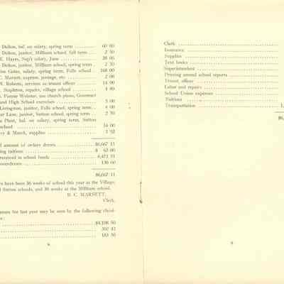 Report of School Board 1915 PP 8-9