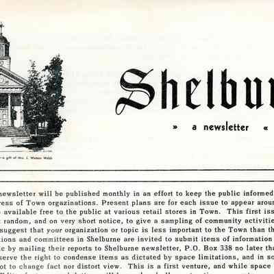 Collection: Shelburne Newsletters