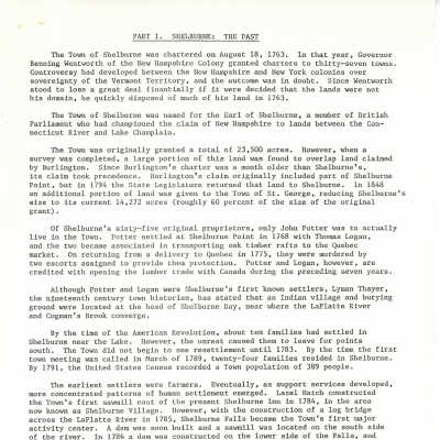 Shelburne: The Past and History of the Town of Shelburne